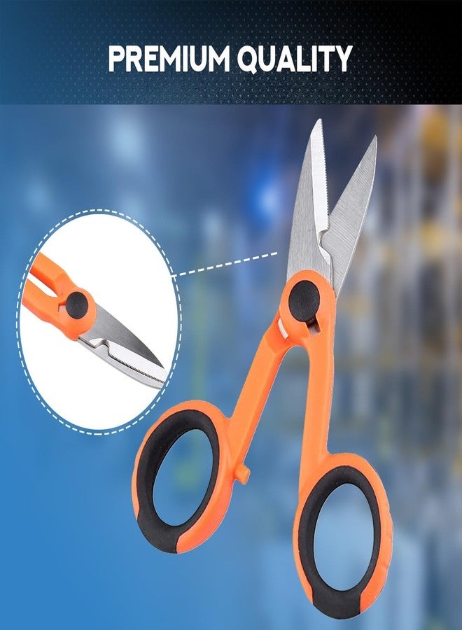 Corslet مقص كورسليت لقطع كابلات الألياف الضوئية | مقص كيفلر شديد التحمل لقطع كابلات الألياف الضوئية | أداة قطع أسلاك دقيقة للاتصالات والشبكات وتقنية FTTH ومقص قطع أسلاك احترافي - Image 3